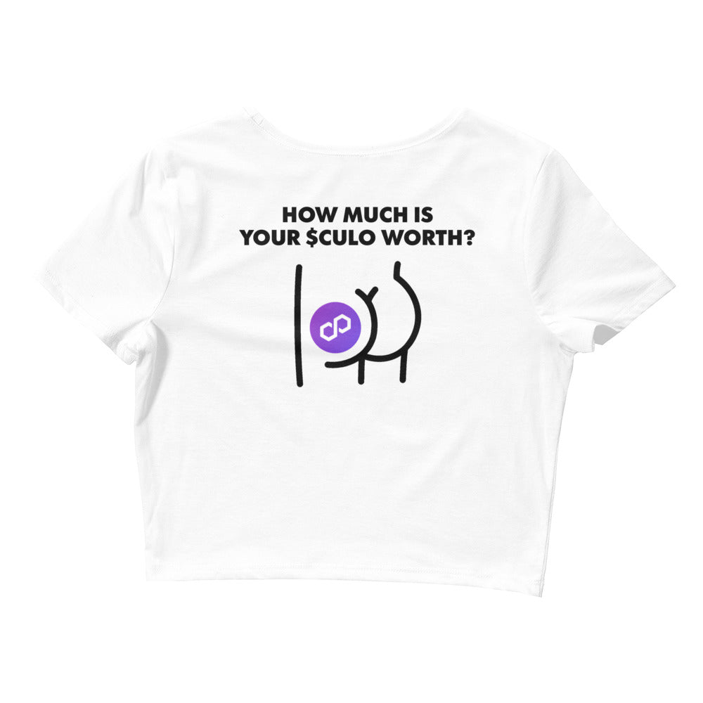 $CULO White Crop Tee