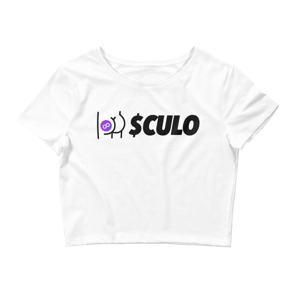 $CULO White Crop Tee
